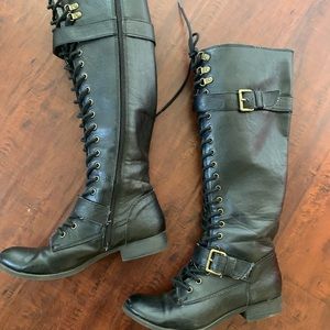 Rocket Dog Lace Up Military Boots
